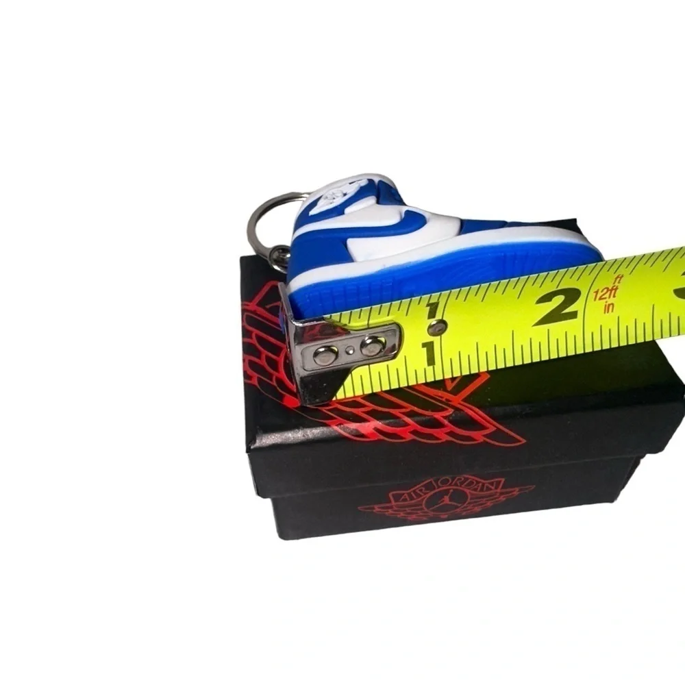 Air Jordan 1 High Top Nike Key Chain/ Bag Charm Blue/White Comes w/box